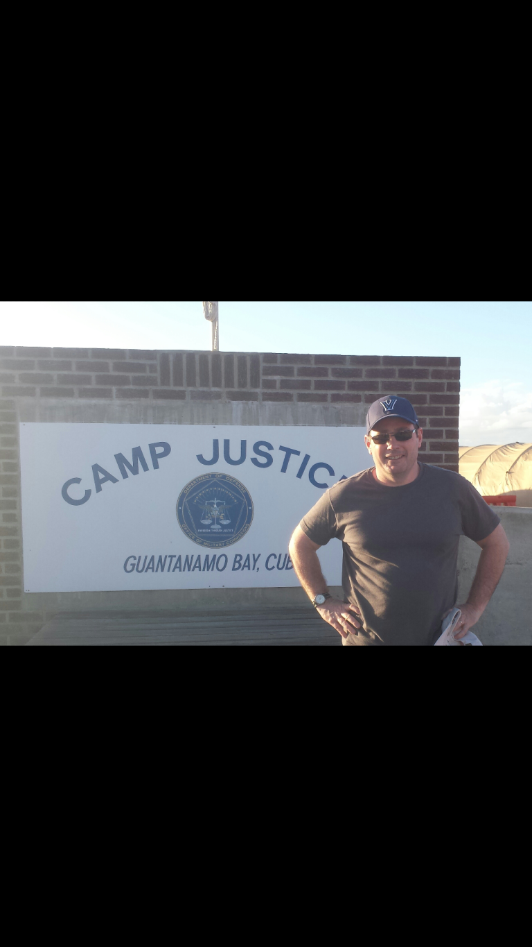 Man at Camp Justice, Guantanamo Bay.